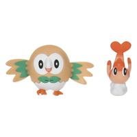 Pokémon Figure 2-Pack Tatsugiri (Curly Form) & Rowlet 8 cm
