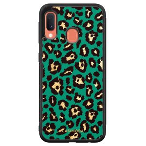 Samsung Galaxy A20e hoesje - Luipaard groen