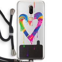 Melts My Heart: OnePlus 6 Transparant Hoesje met koord Melts My Heart: OnePlus 6 Transparant Hoesje met koord