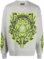 Plein Sport t-shirt Thunder Tiger en coton mélangé - Gris - thumbnail