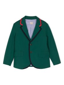 MARLO blazer boutonné à bords contrastants - Vert