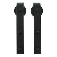 Intersteel Set van 2 hangrollen Basic zwart - thumbnail