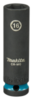 Makita Krachtdop Impact Black, 1/2 16mm lang - E-16461