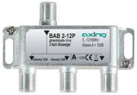 Axing BAB 2-12P Kabel-TV lasdoos 2-voudig 5 - 1218 MHz