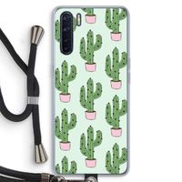 Cactus Lover: Oppo A91 Transparant Hoesje met koord