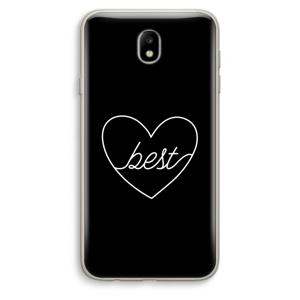 Best heart black: Samsung Galaxy J7 (2017) Transparant Hoesje