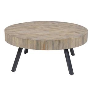 Hoyz - Salontafel Teca - Rond - Ø90 - Hout - 90x90x40