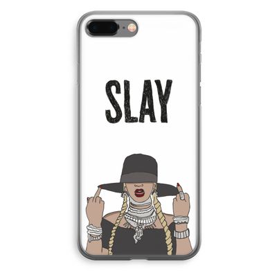 Slay All Day: iPhone 8 Plus Transparant Hoesje