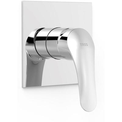 Douchekraan afbouwdeel Tres Base Plus | Inbouw | Mengkraan | 1-weg | Vierkant | Chroom Douchekraan afbouwdeel Tres Base Plus | Inbouw | Mengkraan | 1-weg | Vierkant | Chroom