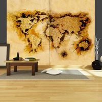 Fotobehang - Kaart van de wereld gold-diggers - thumbnail