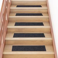 VidaXL Trapmatten zelfklevend 15 stuks 76x20 cm grijs rechthoekig VidaXL Trapmatten zelfklevend 15 stuks 76x20 cm grijs rechthoekig