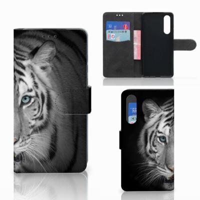 Huawei P30 | Telefoonhoesje | Met pasjeshouder | Tijger
