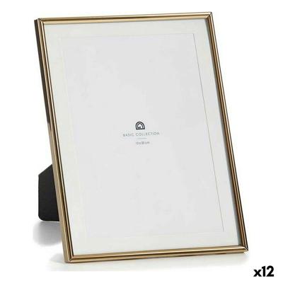 Fotolijsten Gift Decor Gouden Kristal Staal (12 Stuks)