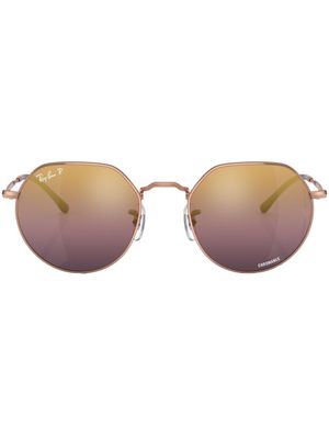 Ray-Ban lunettes de soleil géométriques Jack Titanium - Or