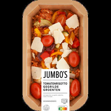 Jumbo&apos;s Verse Maaltijd Tomatenrisotto Gegrilde Groenten 450 g