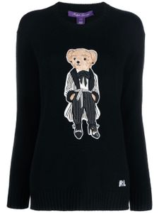 Ralph Lauren Collection pull Cinema Bear en cachemire - Noir