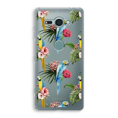 Kleurrijke papegaaien: Sony Xperia XZ2 Compact Transparant Hoesje