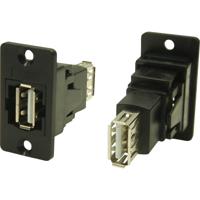 Adapter, Bus, inbouw USB-bus type A - USB-bus type A CP30608N Cliff 1 stuk(s)