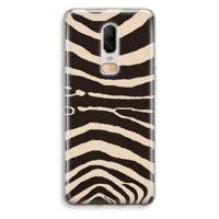 Arizona Zebra: OnePlus 6 Transparant Hoesje - thumbnail