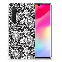 Xiaomi Mi Note 10 Lite TPU Case Black Flowers - thumbnail