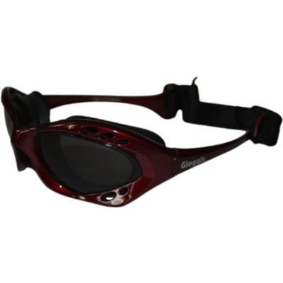 Glogglz Zwembril Cudaz Polycarbonaat Donkerrood/grijs One-size