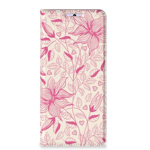 Xiaomi 11T | Xiaomi 11T Pro Smart Cover Pink Flowers