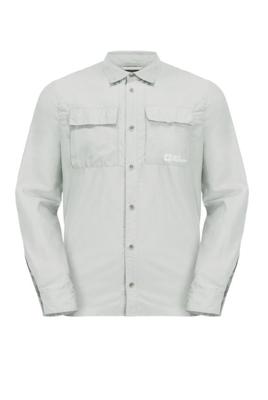 Jack wolfskin Barrier L/S Shirt Heren Cool Grey XL