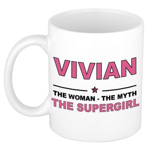 Vivian The woman, The myth the supergirl cadeau koffie mok / thee beker 300 ml