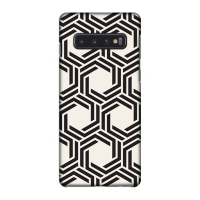 Geometrisch patroon: Samsung Galaxy S10 4G Volledig Geprint Hoesje
