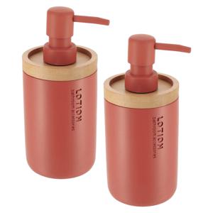 Tendance Zeeppompje 102 series - 2x - terracotta/bamboe - PS - 7,5 x 17 cm - 280 ml