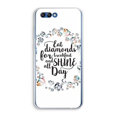 Diamonds: Honor 10 Transparant Hoesje