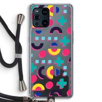 8-bit N°2: Oppo Find X3 Transparant Hoesje met koord