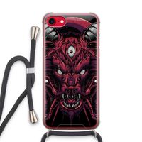 Hell Hound and Serpents: iPhone SE 2020 Transparant Hoesje met koord