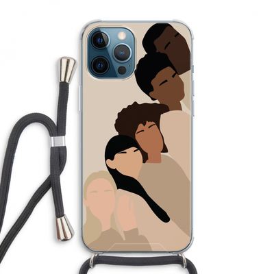 Sweet creatures: iPhone 12 Pro Max Transparant Hoesje met koord
