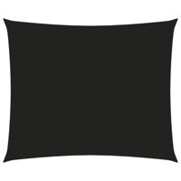 vidaXL Zonnescherm rechthoekig 2,5x3,5 m oxford stof zwart - thumbnail