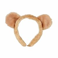 Ravensden Pluche leeuwen hoofdband - met oortjes - 15 cm - verkleden