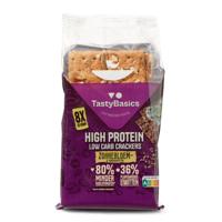 Tastybasics Less carb-high protein crackers zonnebl/pompoenpit
