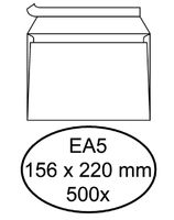 Envelop Hermes bank EA5 156x220mm zelfklevend met strip wit