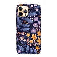 Flowers with blue leaves: iPhone 12 Pro Max Tough Case