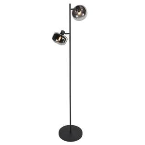 Steinhauer Zwarte vloerlampTenebris 2-lichts - 4213ZW