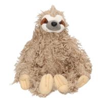 Wild Republic pluche luiaard knuffel - 30 cm - grijs - bosdieren knuffels - thumbnail