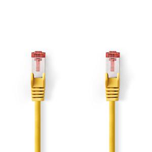 CAT6-kabel | RJ45 Male | RJ45 Male | S/FTP | 10.0 m | Rond | LSZH | Geel | Label