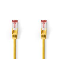 CAT6-kabel | RJ45 Male | RJ45 Male | S/FTP | 10.0 m | Rond | LSZH | Geel | Label