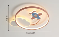 DreamGlow Dimbare Kinderkamer LED Plafondlamp met Afstandsbediening
