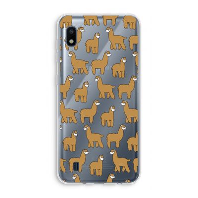 Alpacas: Samsung Galaxy A10 Transparant Hoesje