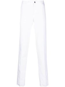 Incotex pantalon droit en lin mélangé - Blanc