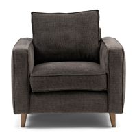 Rivièra Maison Fauteuil 'Kendall' Celtic Weave, kleur Mud - thumbnail