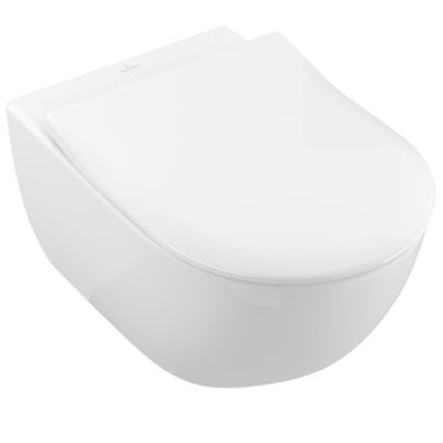 Villeroy & Boch Subway 2.0 pack wandcloset - directflush - diepspoel - slimseat zitting - softclose & quickrelease - wit 5614r201