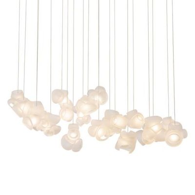 Bocci 100.20 Random Hanglamp - Transparant - Rechthoekige plafondkap