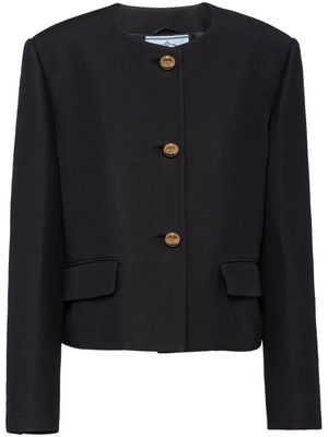 Prada veste à simple boutonnage - Noir